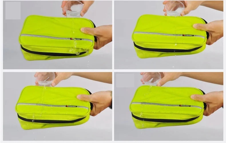 Große, strapazierfähige Kosmetiktasche für Damen & Herren, perfekt als Reise-Hygienebeutel.