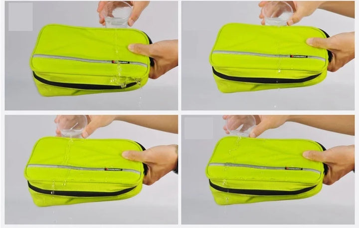 Große, strapazierfähige Kosmetiktasche für Damen & Herren, perfekt als Reise-Hygienebeutel.