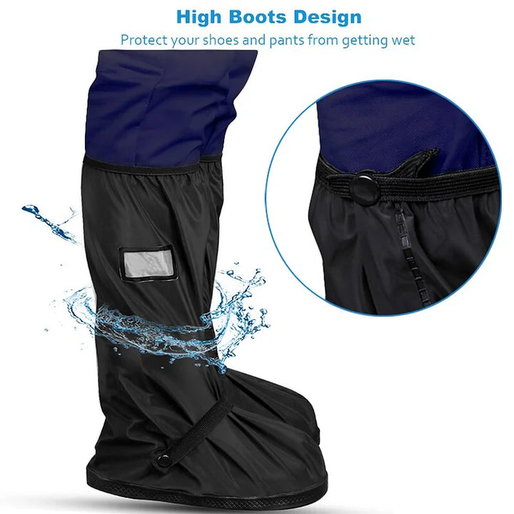 Wiederverwendbare, schmutzabweisende Unisex Überschuhe RainShield für alle Schuhe. Praktischer Nässeschutz.