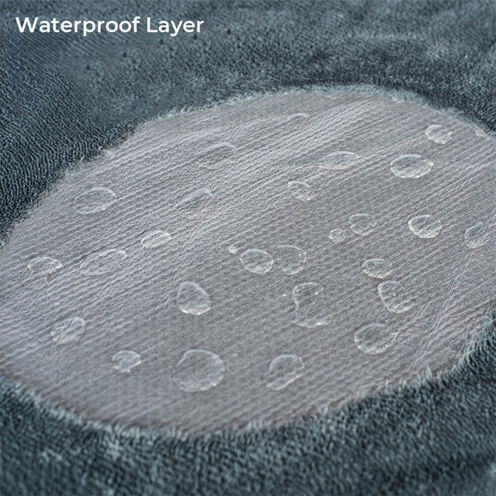 Gemütliche Hundedecke aus wasserdichtem Flanell-Sherpa-Fleece, ideal als Tierdecke.