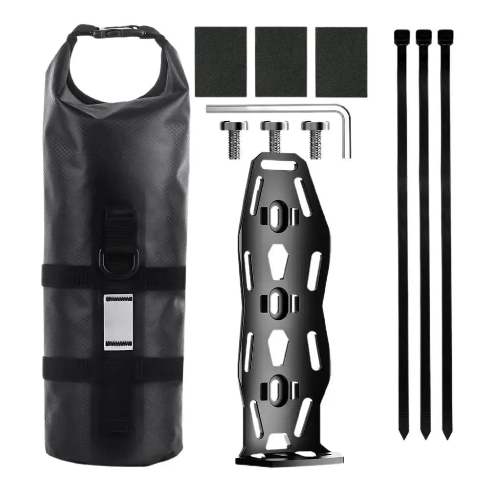 Strapazierfähige, wasserdichte Gepäcktasche fürs Fahrrad-Vorderrad, passend für Outdoor & Radreisen.