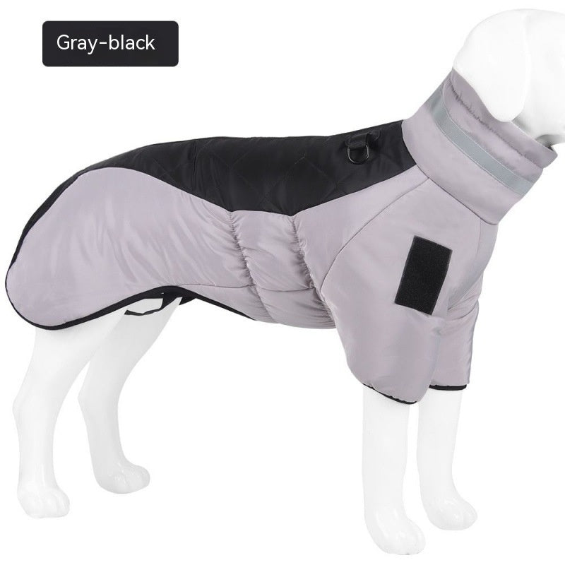 Robuste Hundebekleidung für große Hunde, wasserdichter Hundemantel schützt vor Kälte im Winter.