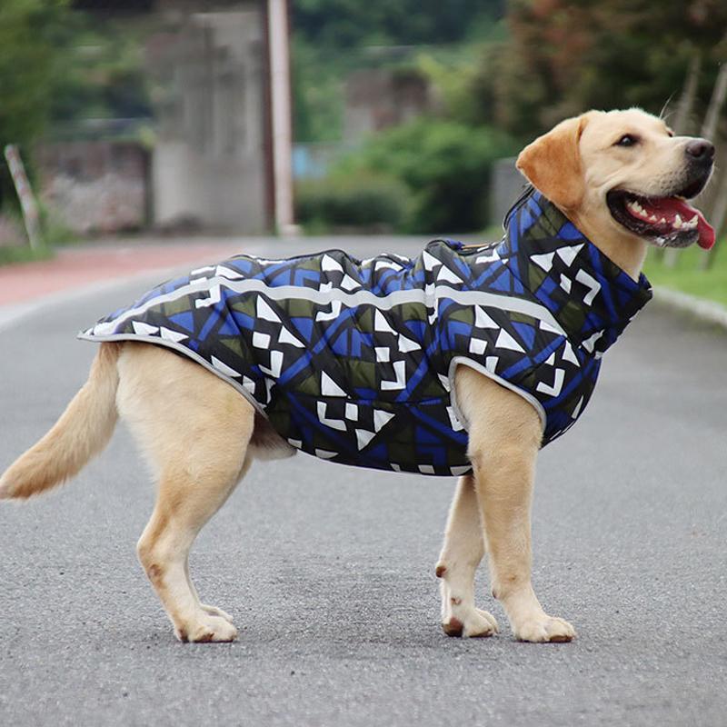 Robuster StormGuard Hundemantel, wasserdicht und warm. Perfekt als Regenschutz und gegen Kälte.