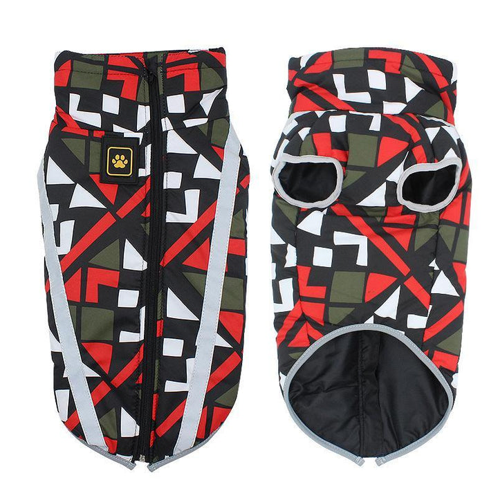 Stylische StormGuard Hundebekleidung, warme und wasserdichte Winterjacke für aktive Hunde.