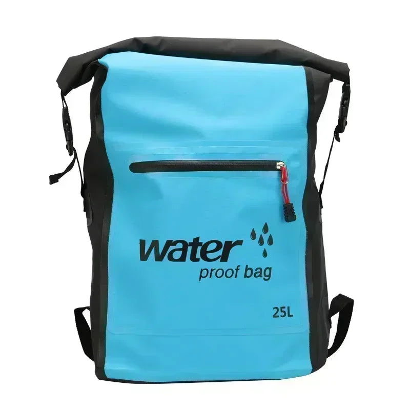 Ergonomischer 25L wasserdichter Outdoor-Rucksack mit Rolltop-Verschluss. Ideal für Trekking, Camping & Sport.