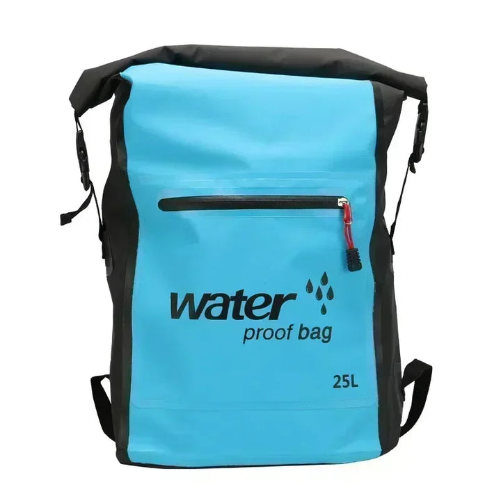 Ergonomischer 25L wasserdichter Outdoor-Rucksack mit Rolltop-Verschluss. Ideal für Trekking, Camping & Sport.