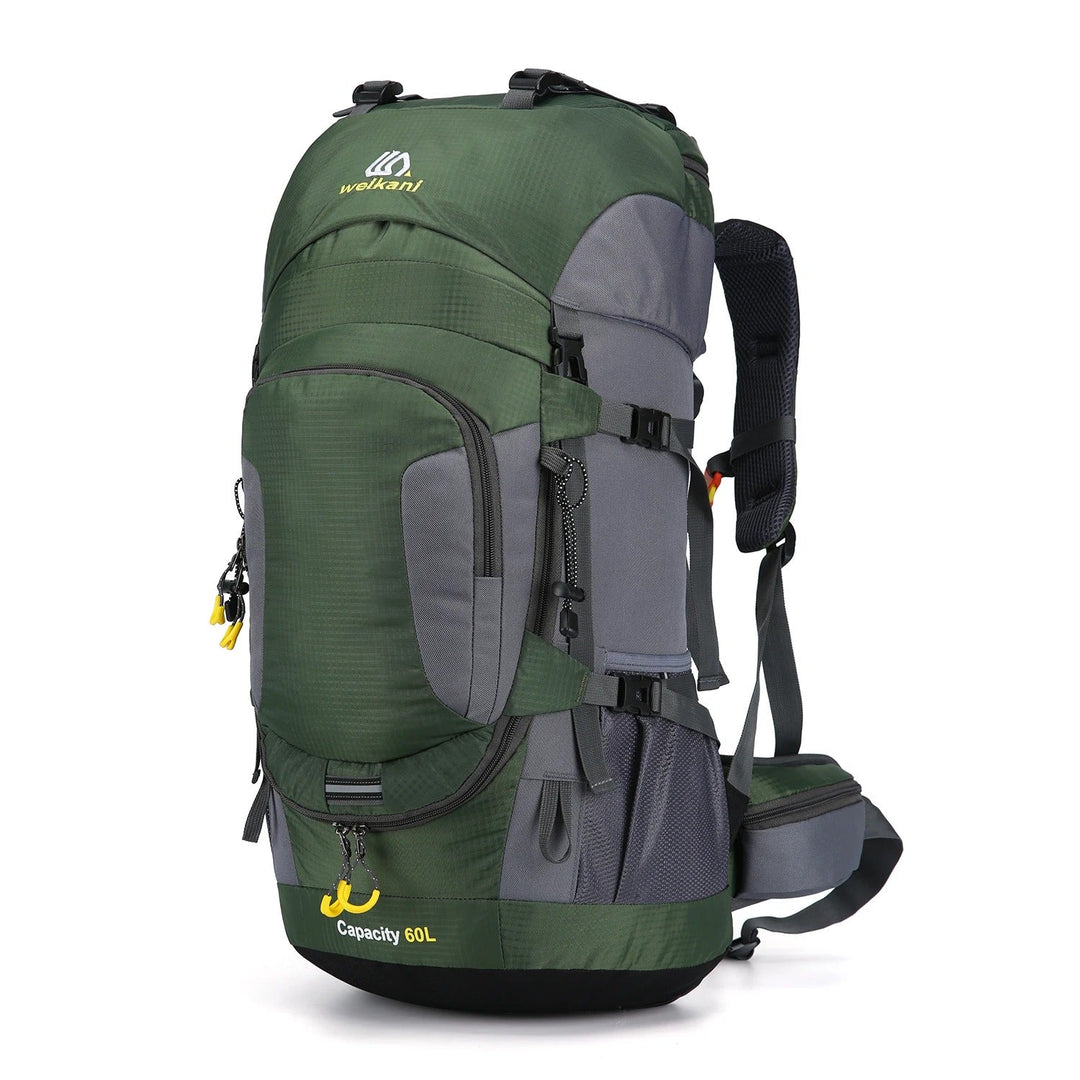 Wasserdichter 60L Outdoor-Rucksack "AdventurePro" für Wandern, Trekking & Camping.