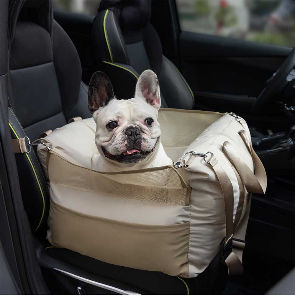 Wasserdichter & atmungsaktiver Hundeautositz für sichere & komfortable Autofahrten.