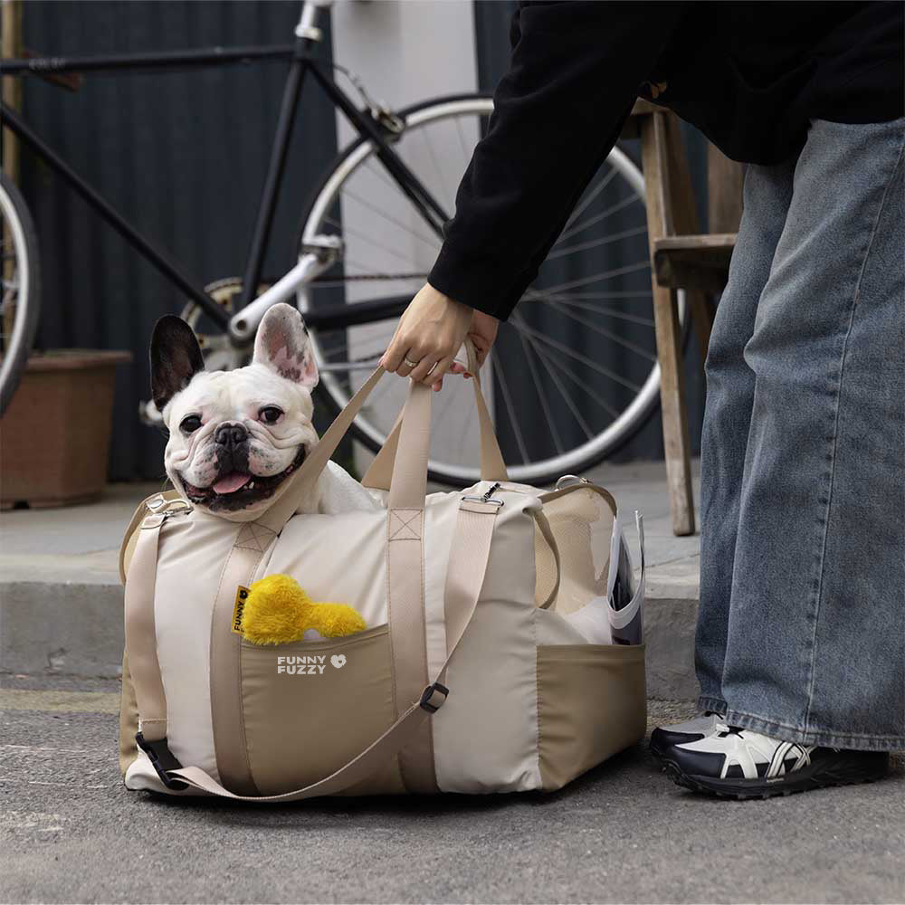 Sicherer Hunde-Autositz für kleine & mittlere Hunde, wasserdicht und atmungsaktiv.