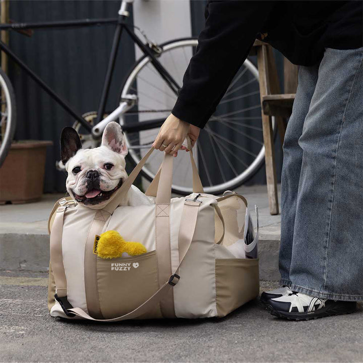 Sicherer Hunde-Autositz für kleine & mittlere Hunde, wasserdicht und atmungsaktiv.