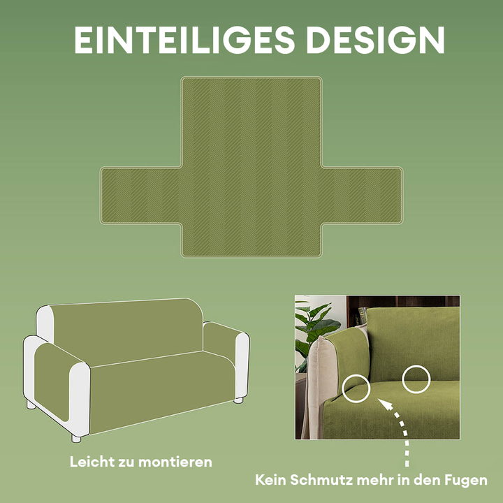 Wasserdichter Überwurf für Couches, rutschfest und tierfreundlich.