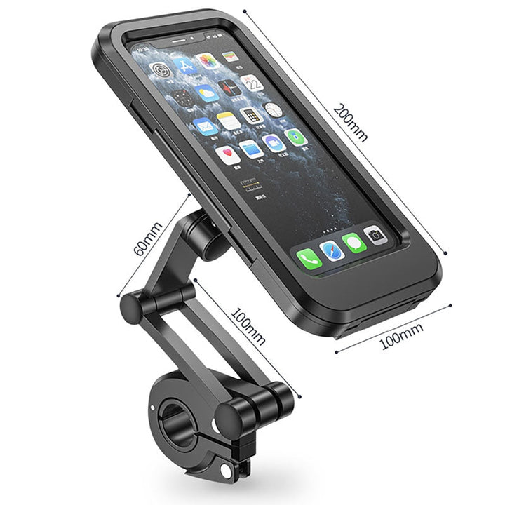 Dieser wasserdichte Fahrrad Smartphonehalter mit Rundumschutz bewahrt dein Handy sicher beim Radfahren auf.