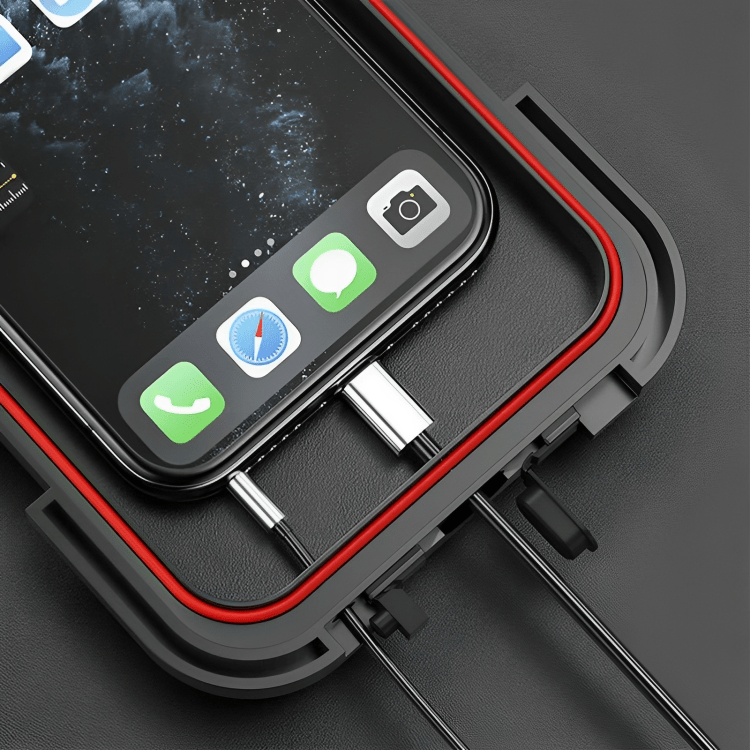 Praktische wasserdichte Fahrrad Smartphonehalterung für einfaches Ablesen der Navigation beim Radfahren.