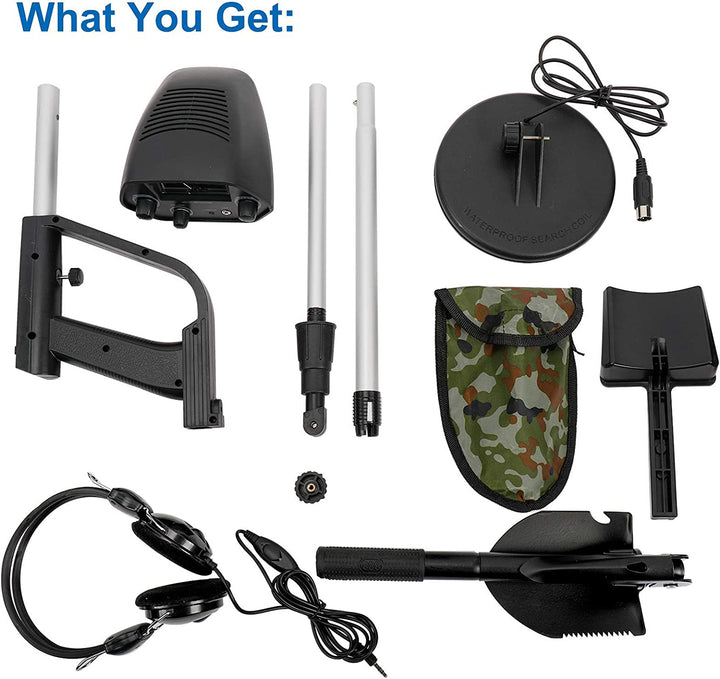 Robuster, wasserdichter Metalldetektor für unterirdische Entdeckungen; perfekt für Ihr Outdoor-Hobby.