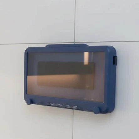 Wasserdichter Smartphone Halter mit 360° Rotation für Bad & Küche, universelle Handy Halterung mit Touchscreen.