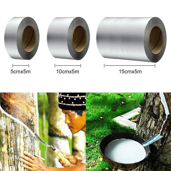 Robustes Aluminium Butylband als wasserdichtes Dichtband für Dächer, Rohre und Bauabdichtungen.