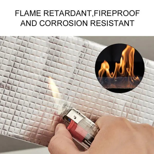 Robustes Butylkautschuk Reparatur Dichtband mit Aluminiumfolie, langlebig & wasserdicht.