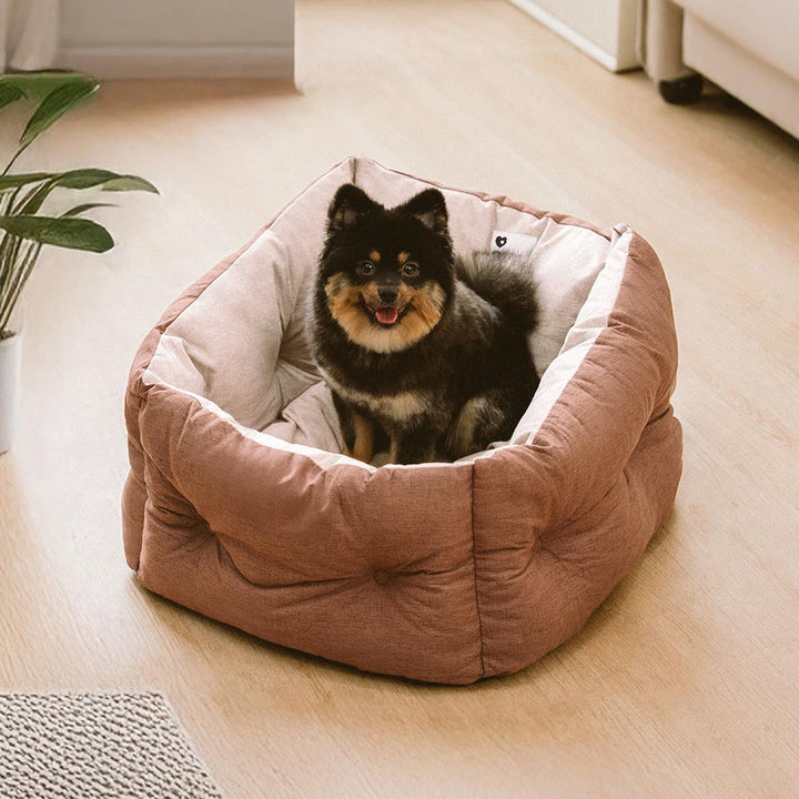 Gemütlicher Hundeautositz als wasserdichtes Hundebett fürs Auto. Sicherer Einzelsitz für unterwegs.