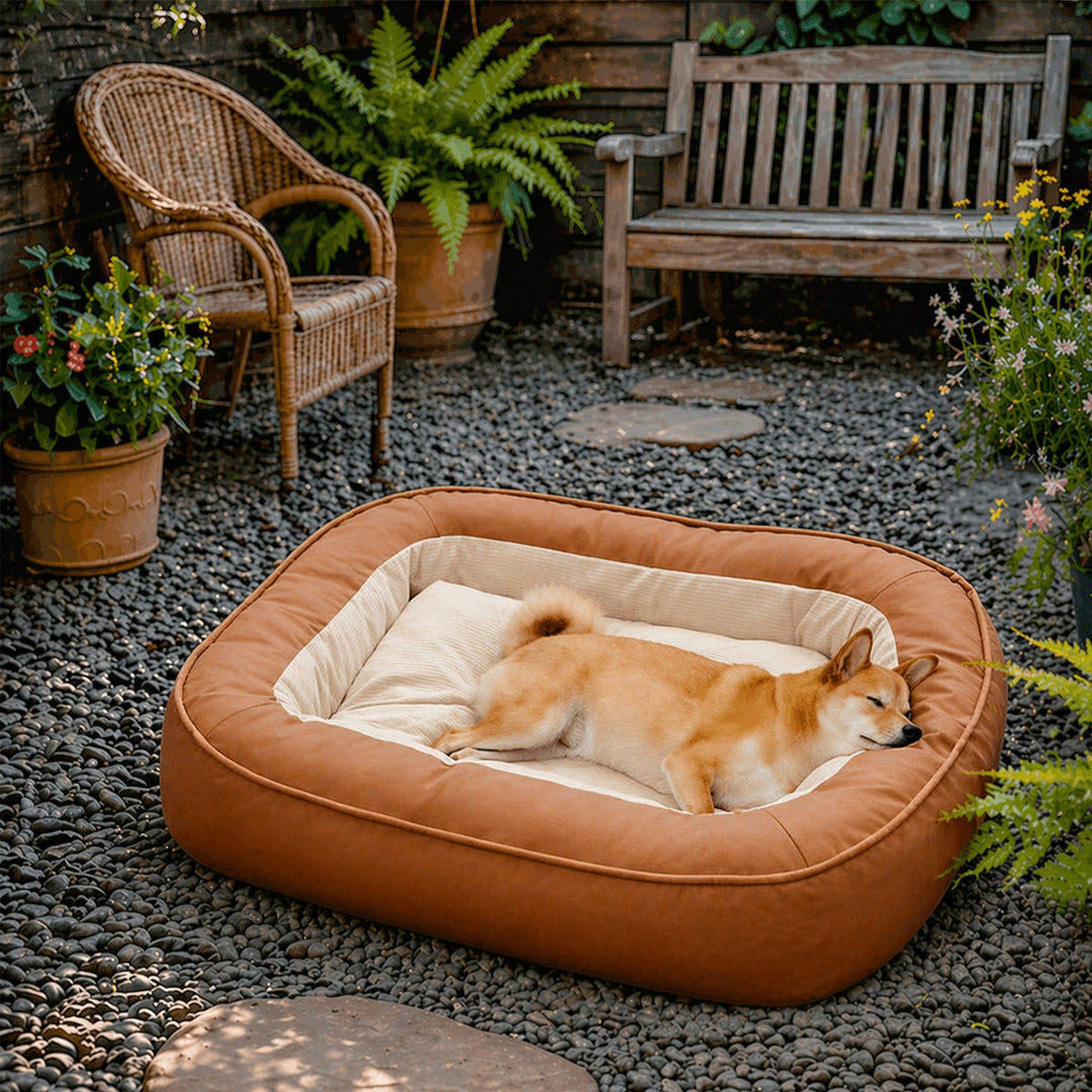 Komfortables Hundebett mit Vollsupport, wasserfestem Bezug & kratzfester Oberfläche für erholsamen Schlaf.