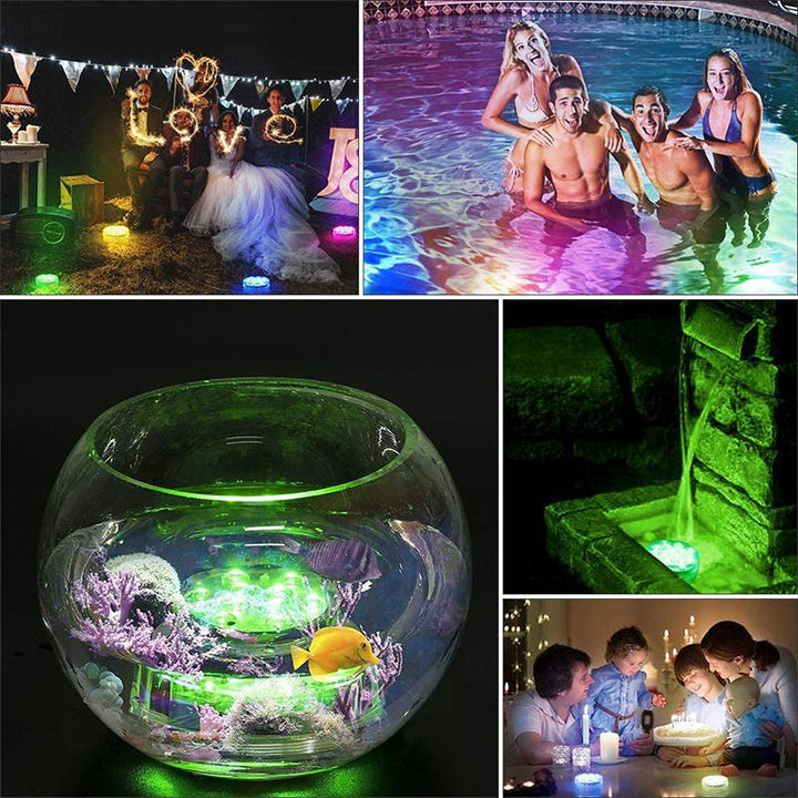 Schwimmendes LED-Licht mit Fernbedienung, wasserdicht für Pool, Badewanne & Teich, farbwechselnd.
