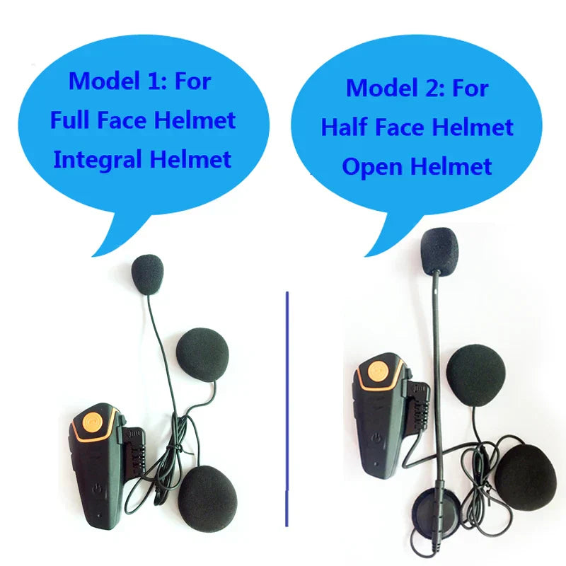 RoadLink Bluetooth Motorrad Intercom am Helm befestigt, für klare Fahrer-Kommunikation und Musikgenuss.