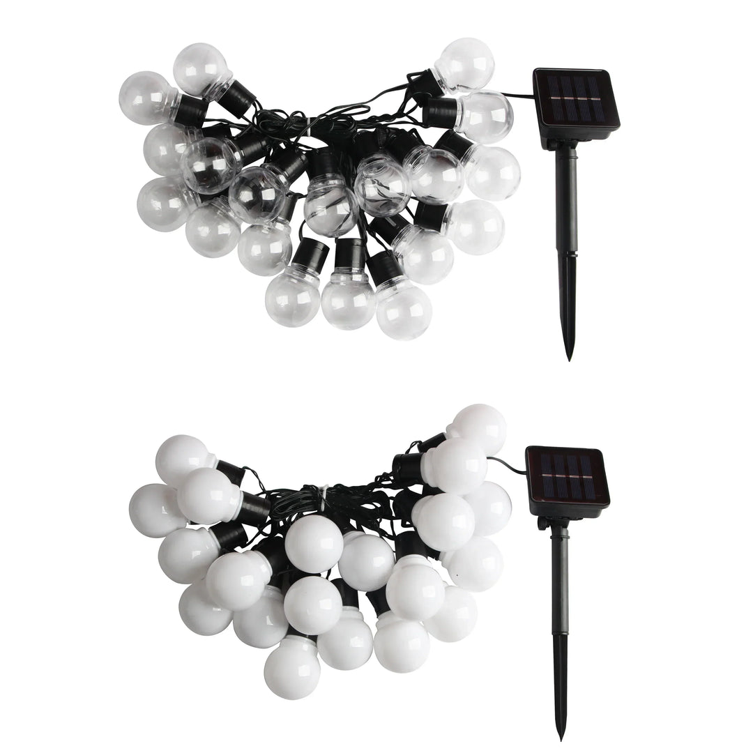 Umweltfreundliche Solar-Gartenbeleuchtung, wetterfeste LED-Lichterkette ideal für Balkon & Terrasse.