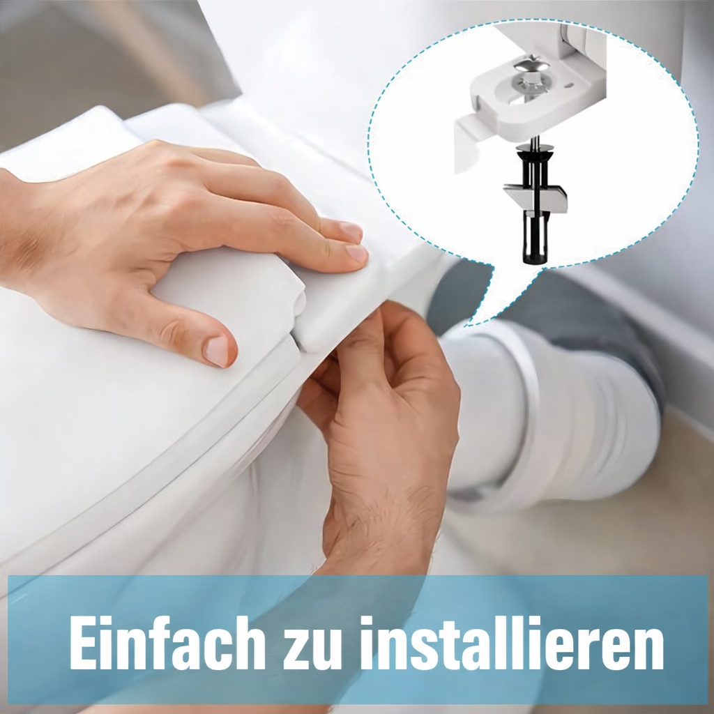 Ersatzteile für WC-Sitz: stabile Edelstahlbefestigung gegen Wackeln im Badezimmer.
