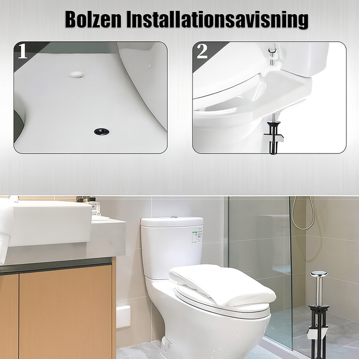 Ersatzteil WC-Sitz Befestigung: Hochwertiger rostfreier Bolzen für stabilen Halt und lange Lebensdauer.