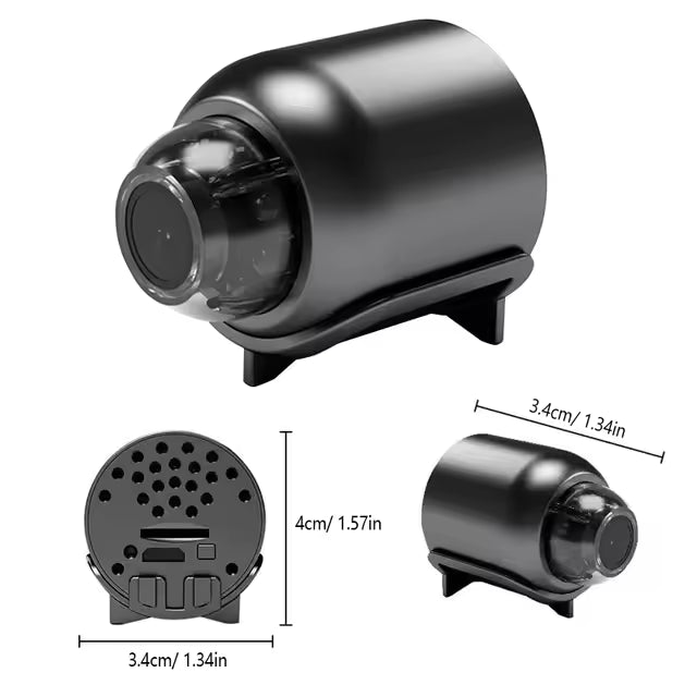 Diskrete Mini-Innenkamera 1080P HD mit Nachtsicht & Bewegungserkennung für unauffällige Hausüberwachung.
