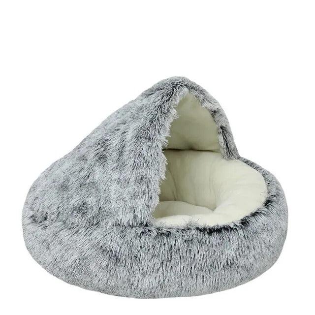 Kuschelhöhle für Katzen, ein flauschiges Katzenbett, sorgt für Geborgenheit und Entspannung.