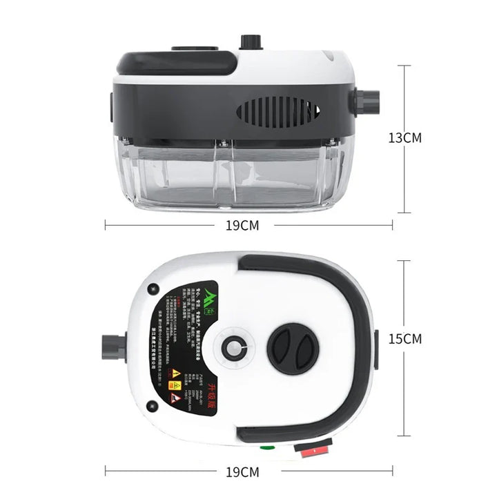 Effizienter Dampfreiniger (weiß) für strahlende Sauberkeit & Hygiene im Haushalt; 2500W Hochdruck-Reinigung.