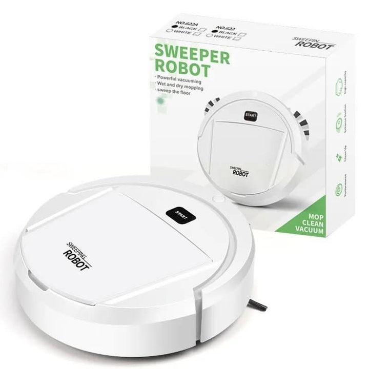 Schwarzer smarter Saugroboter für mühelose kabellose Reinigung, ideal zur Tierhaarentfernung im smart home.