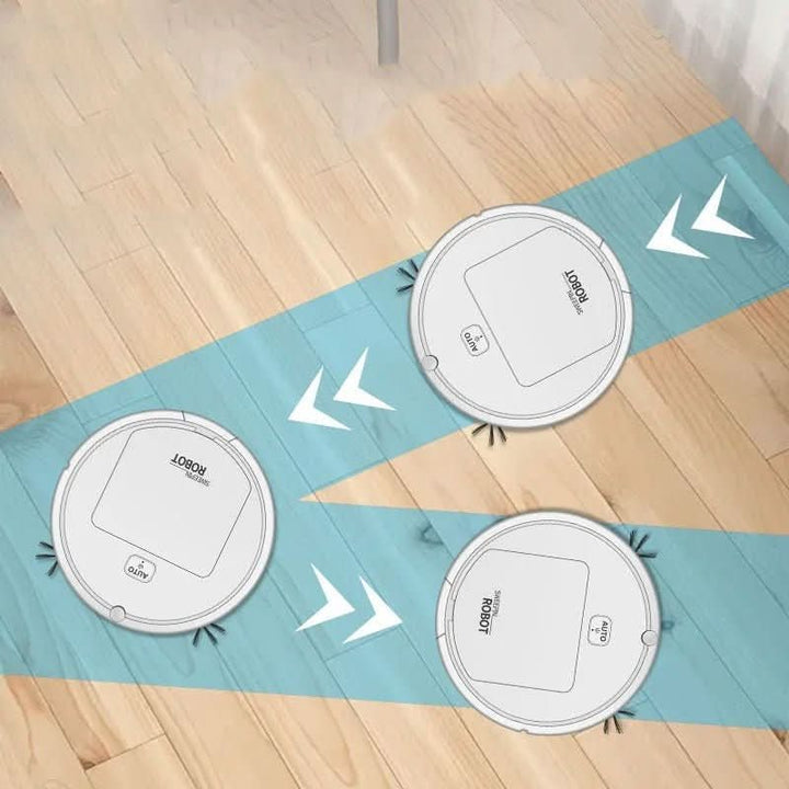 Modernes Design des smarten Saugroboters in Schwarz mit intuitiven Bedienelementen für Ihr Zuhause.