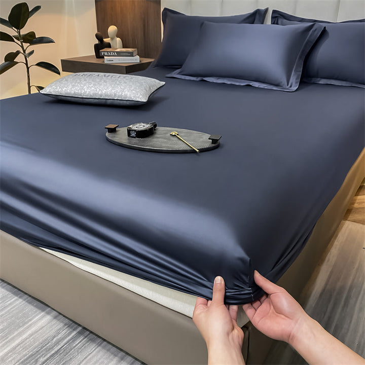 Weiches Baumwoll-Spannbettlaken für Ihr Schlafzimmer, pflegeleicht und komfortabel. Ideal für Bettwäsche.