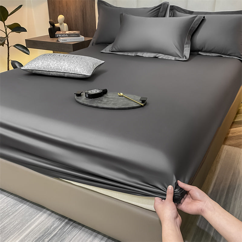 Strapazierfähiges, pflegeleichtes Baumwoll-Spannbettlaken, 100% Baumwolle, ideal für gesunden Schlaf.