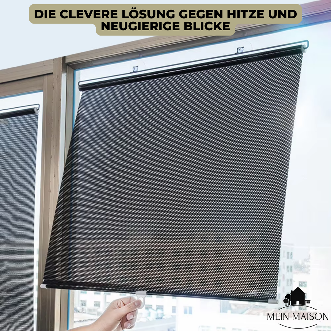 Bohrfreies Fensterrollo für schnelle Montage. Optimaler Sonnenschutz & Privatsphäre im Wohnbereich.