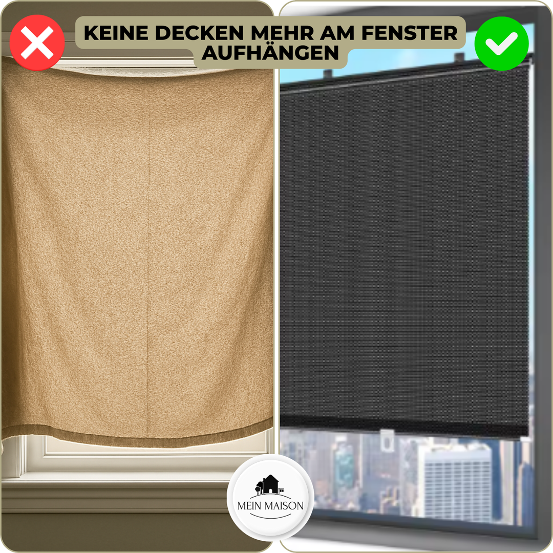 Komfortables UV-Schutzrollo. Schützt vor Hitze, UV-Strahlen und neugierigen Blicken für Ihr Zuhause.