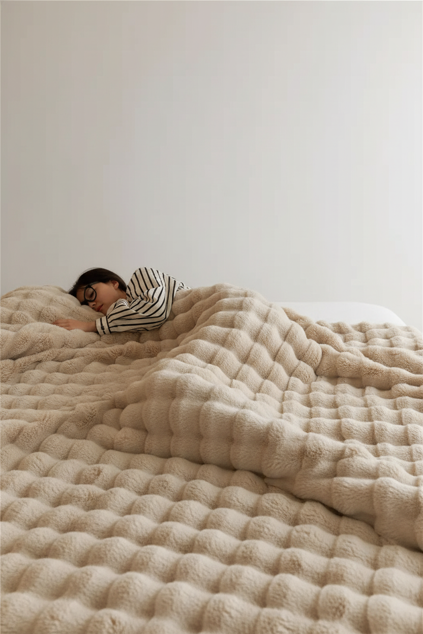 Praktischer Sofaüberwurf und gemütliche Plüschdecke in einem, für dein Wohnzimmer.