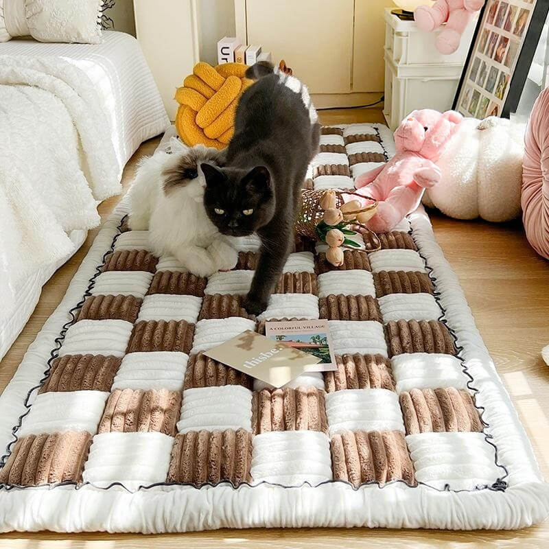 Chenille Möbelschutzdecke für Haustiere, waschbar & rutschfest. Ideal für Hund & Katze.