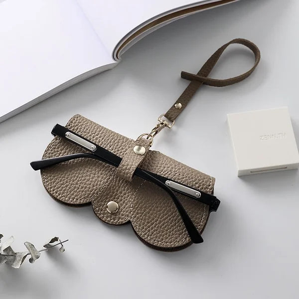 Robustes PU-Leder Etui bietet optimalen Schutz für Ihre Sonnenbrille; kratzfeste Brillentasche, unisex.