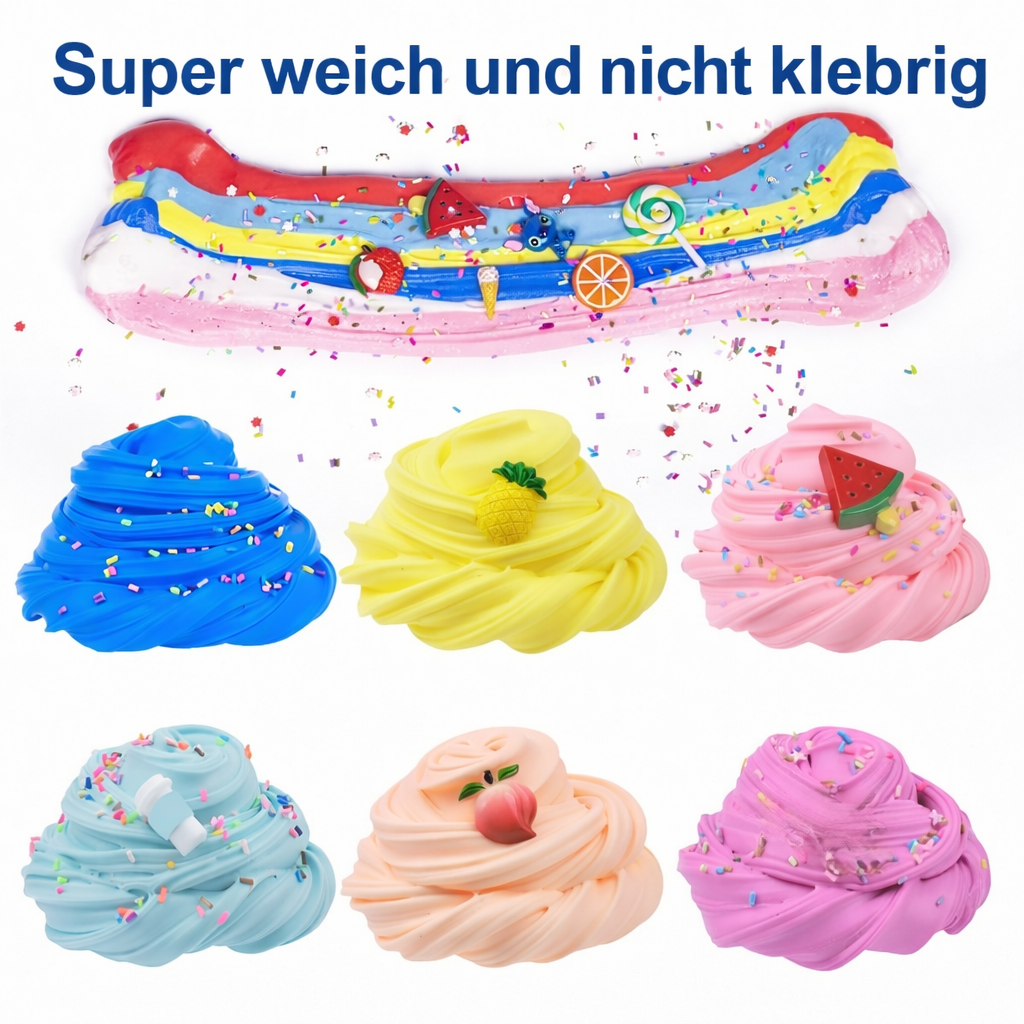 Formbare SoftMix Knetmasse für DIY-Projekte, Sensorisches Spielzeug und kreative Bastelideen.