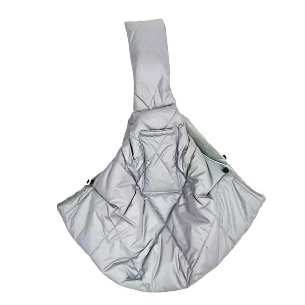 Kuschelige Plüschtasche für Hunde und Katzen. Sichere Outdoor-Haustiertasche für entspannte Reisen und Ausflüge.