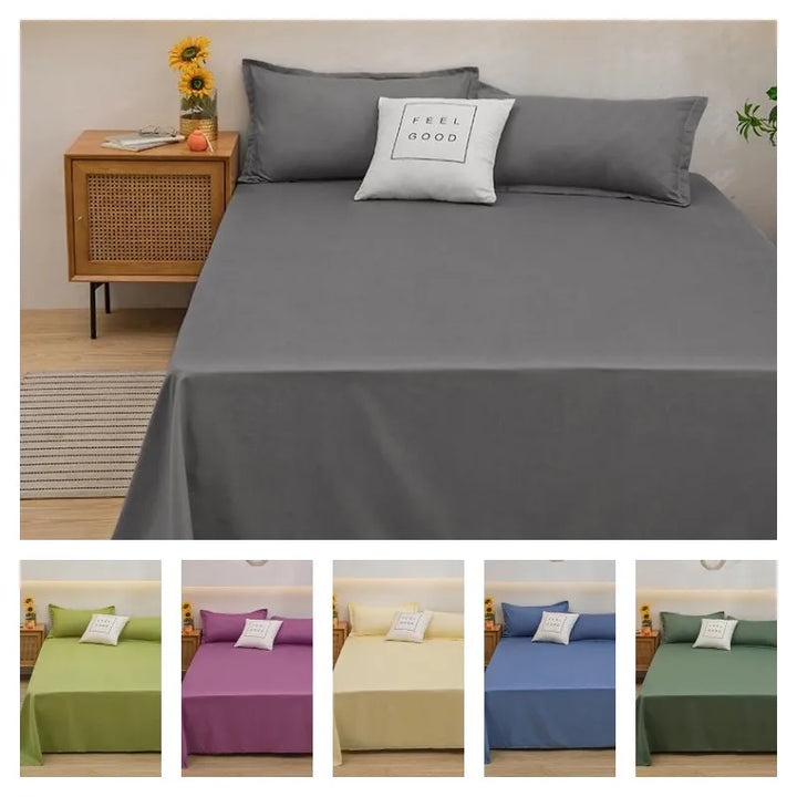 Nahaufnahme des weichen Leinen-Bettbezugs SoftLuxe, perfekt für empfindliche Haut. Komfortable Textilien.