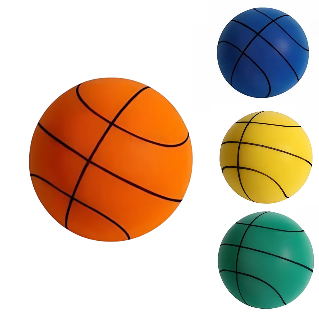 Weicher, leiser Indoor Basketball aus PU-Schaum für drinnen, schont Möbel, ideal für Kinder und Erwachsene.