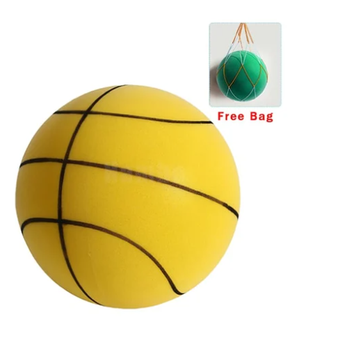 Langlebiger Indoor Basketball aus hochwertigem PU-Schaum, weich, leise & federnd, ideal für Indoor-Training.