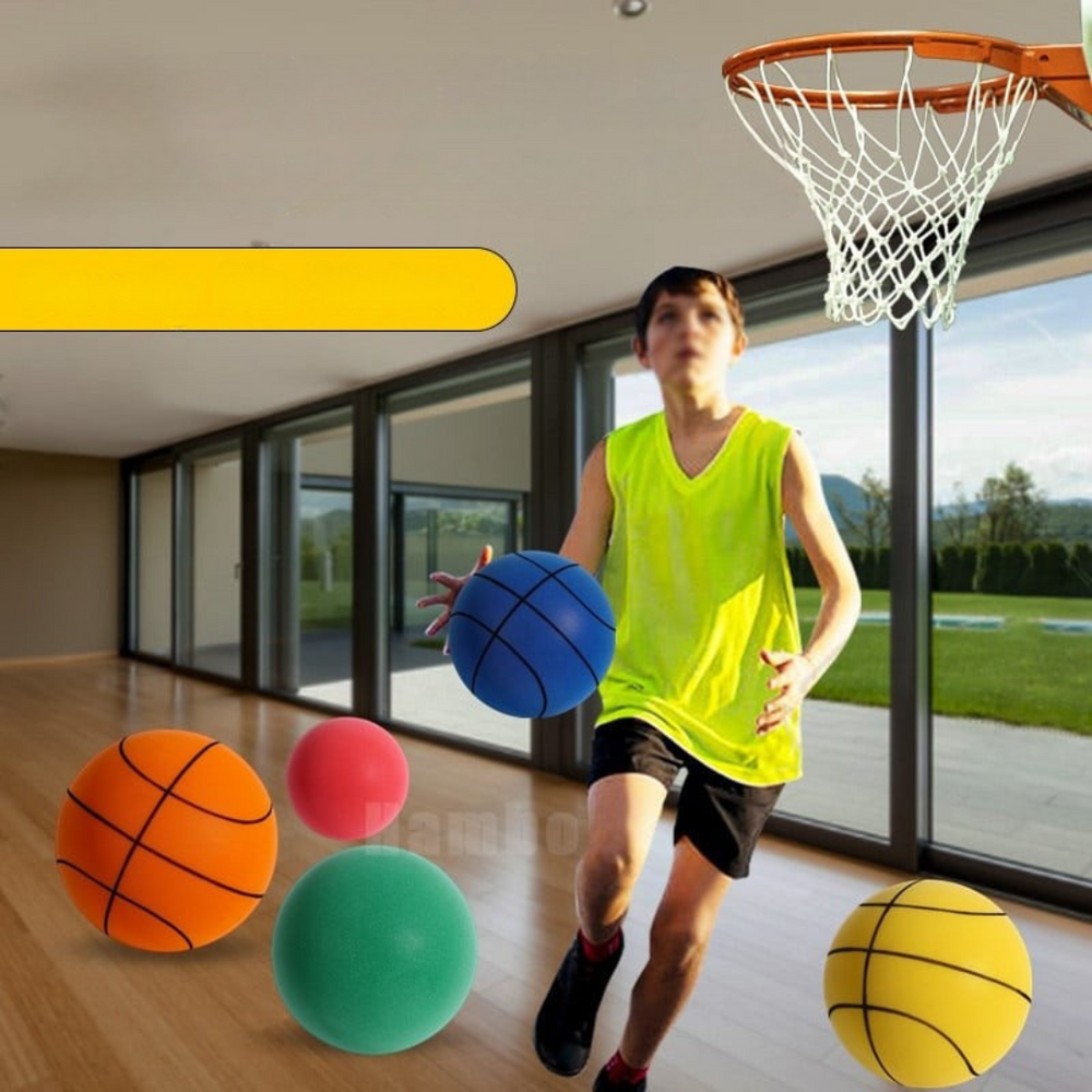 Geräuscharmer Indoor Basketball aus PU-Schaum, weich & sicher, perfekt für Indoor-Spiele ohne Lärmbelästigung.