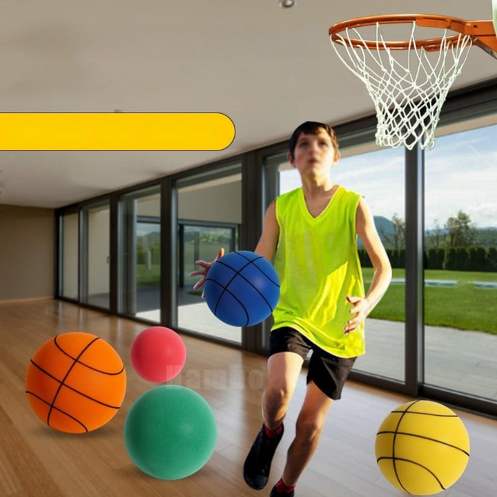 Geräuscharmer Indoor Basketball aus PU-Schaum, weich & sicher, perfekt für Indoor-Spiele ohne Lärmbelästigung.