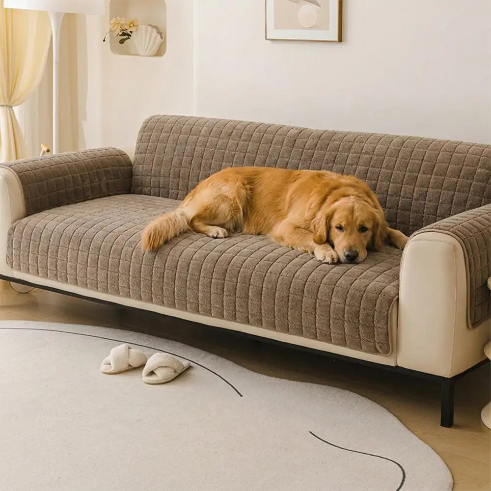 Robuste Schutzhülle für Sofa, weich, rutschfest, haustierfreundlich, schützt vor Kratzern & Schmutz.