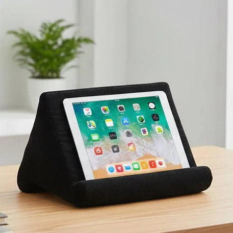 Weicher Universal Tablet-Halter für entspanntes, freihändiges Lesen; ideal als Tablet-Kissen oder Ständer.