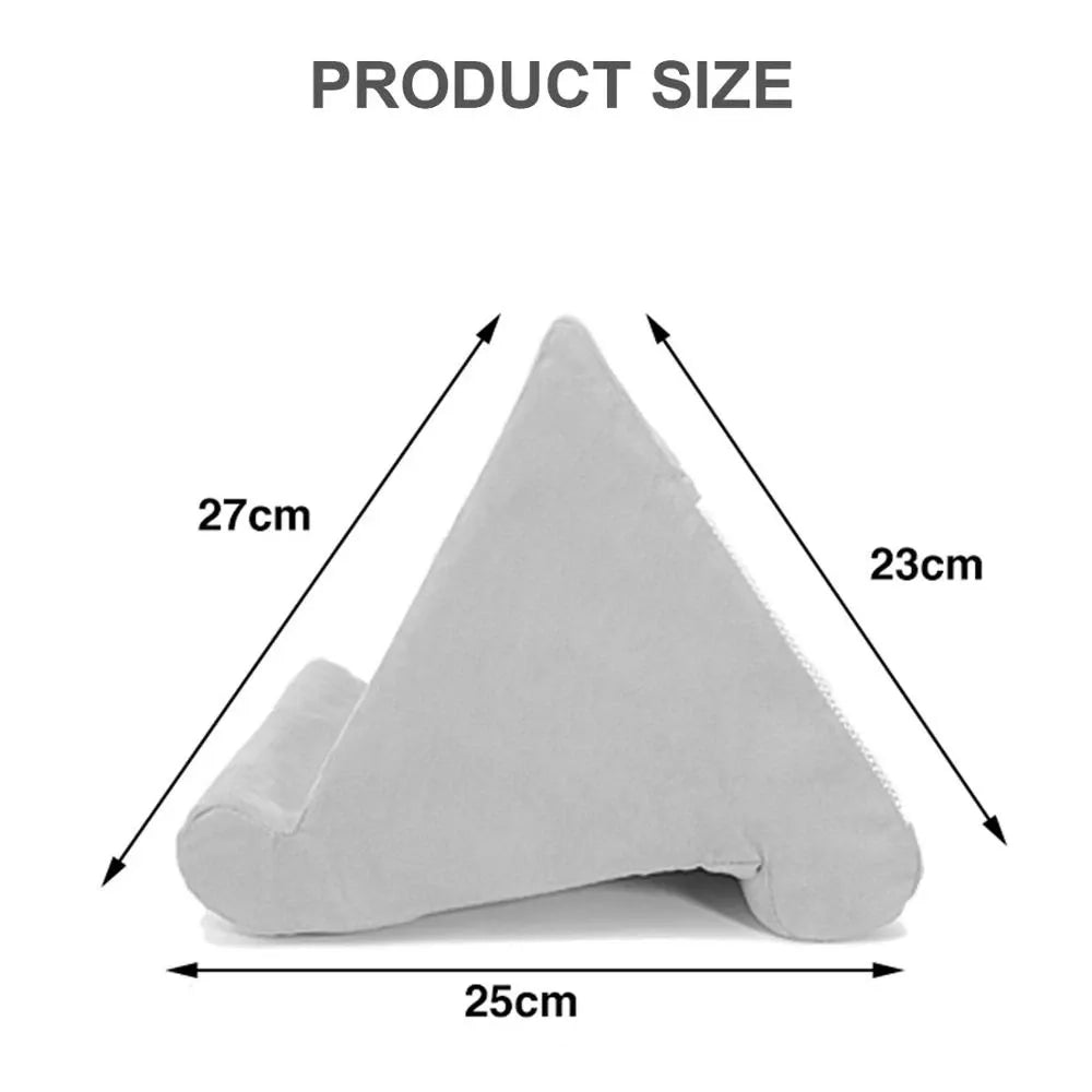 Portabler Tablet-Halter aus weichem Polster, perfekt für Reisen und entspanntes, freihändiges Schauen.
